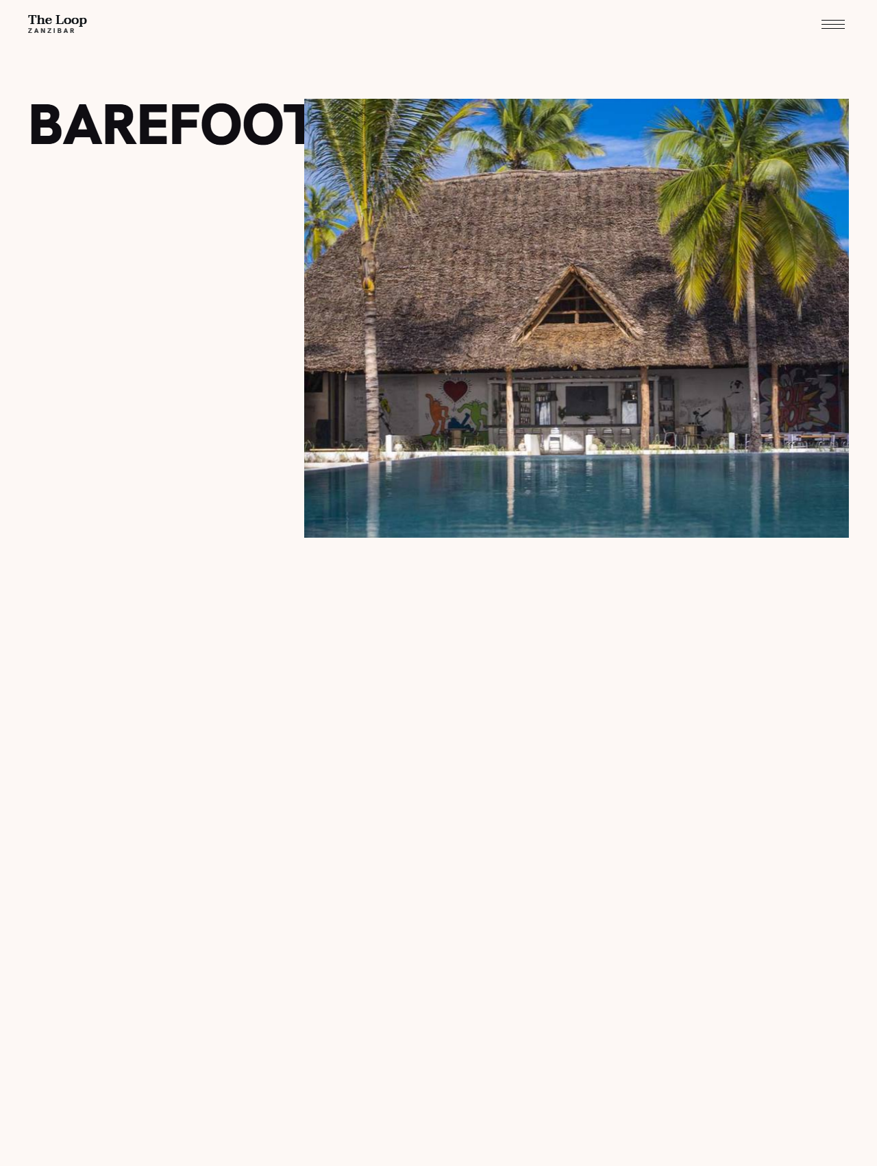 The Loop Beach Resort website